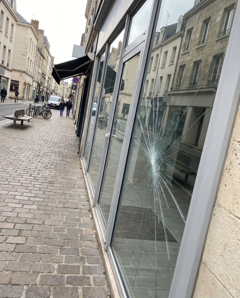 Remplacement de vitrine cassée à Créteil sur mesure